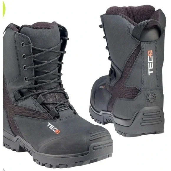 Ski-Doo‎ TEC+ Boots Size 8 EU41 Black Waterproof Primaloft Insulated Unisex NWT