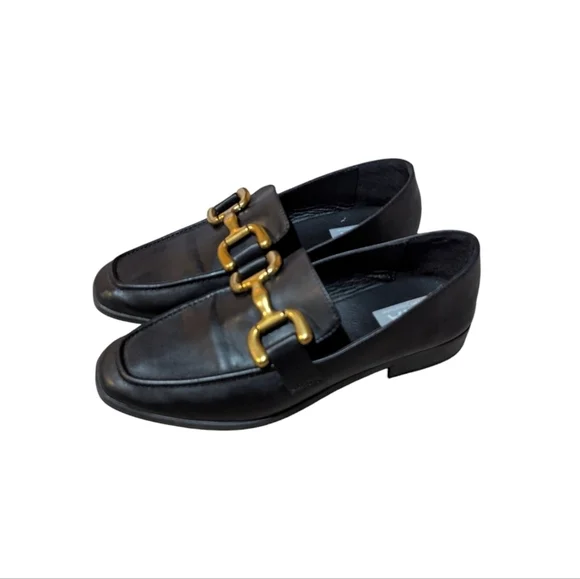 Mia Matea Loafers 8.5 Gold Hardware Academia Librarian Corpcore