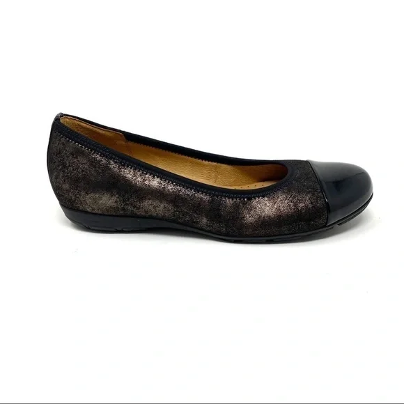 Gabor 161.67 shimmering cap toe ballet flats