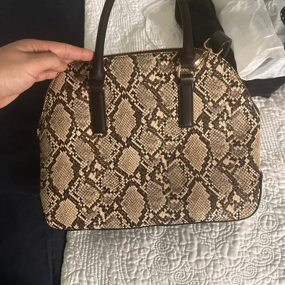 Snakeskin Print Purse