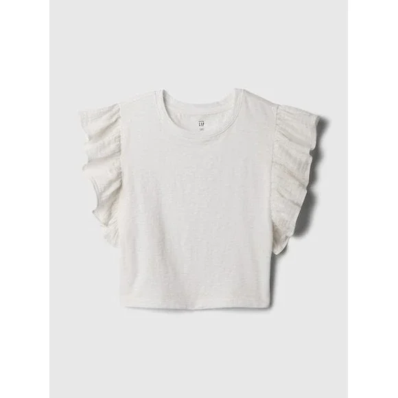 GAP Baby Toddler Crinkle Gauze Top - Off White - Size 3 Years