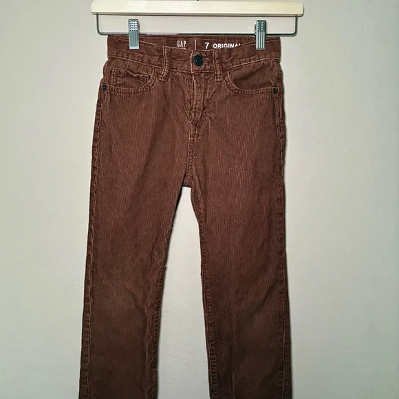 Gap Kids 7 Boys Original Sable brown Corduroy Pants