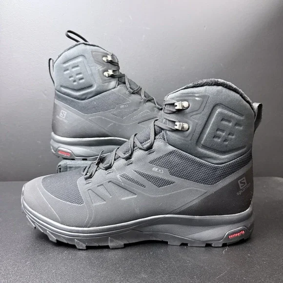 Salomon OUTblast TS CSWP Mens Size 13 Snow Boots Black 409223 Insulated 200 Gram