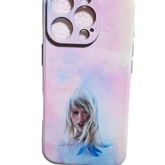 Taylor Swift Lover Era iPhone Case Pastel Artistic Design Multicolor