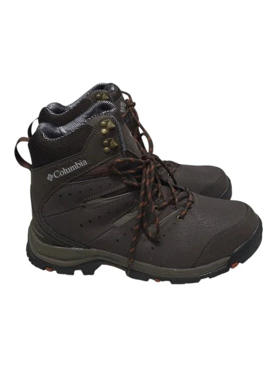 Columbia Men's Gunnison II Omni-Heat Hiking Snow Boots Brown Size 14 Wide.