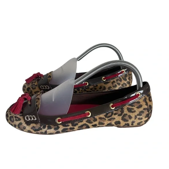 Sperry‎ Animal Print Slip on Shoes EUC