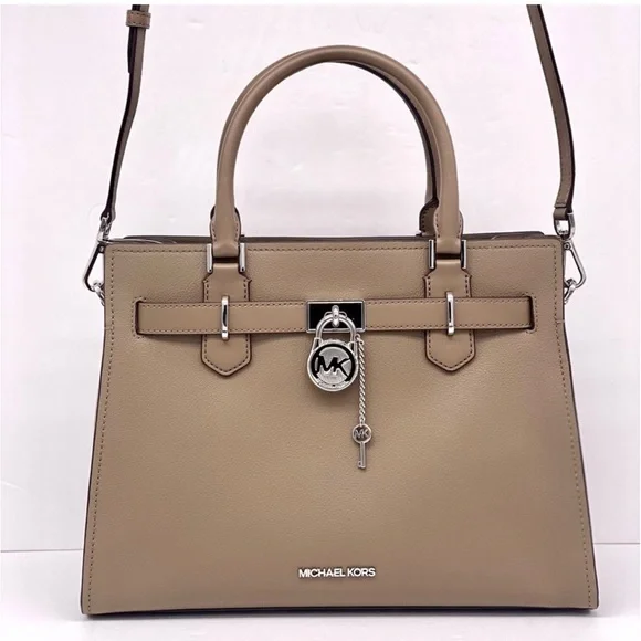 Michael Kors Hamilton Medium Satchel Crossbody Bag Dusk Color