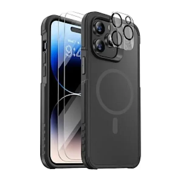 Diaclara Designed for iPhone 14 Pro Max 5 in 1 Shockproof Phone Case