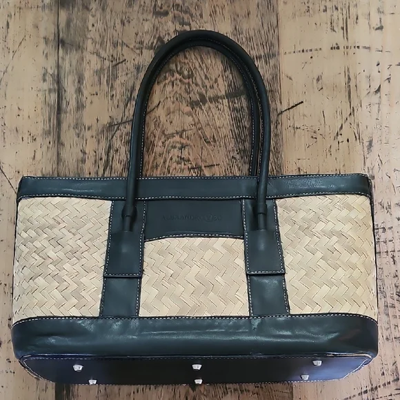 ALEXANDRO YEO Woven Open Top Satchel‎ Handbag