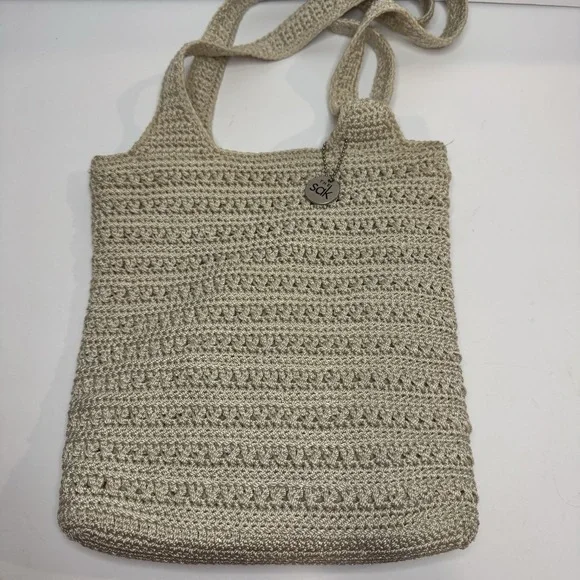 The SAK Original‎ Crochet Knitted Shoulder Bag Purse Handbag
