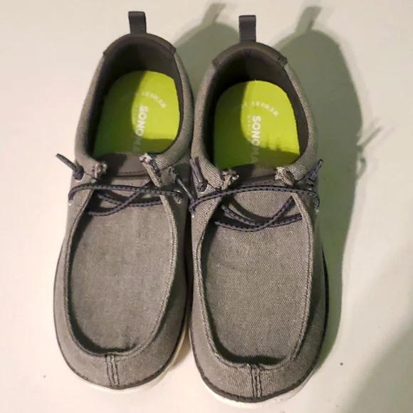 New Sonoma boy's 2 grey slip on shoes