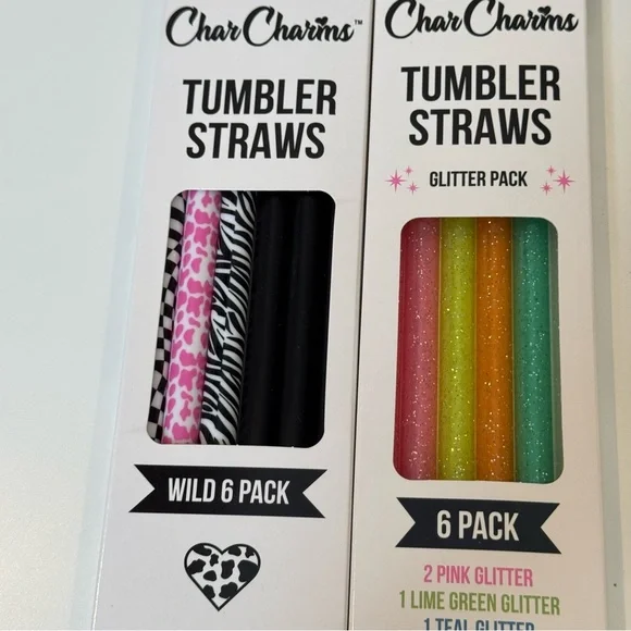 CharCharms Tumbler Straws are replacement straws for tumblers.