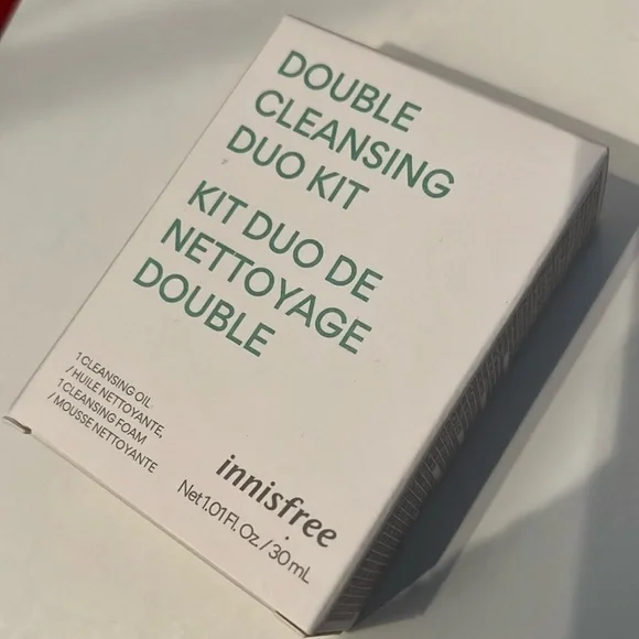NEW Innisfree Double Cleansing Duo Kit oil & foam travel set