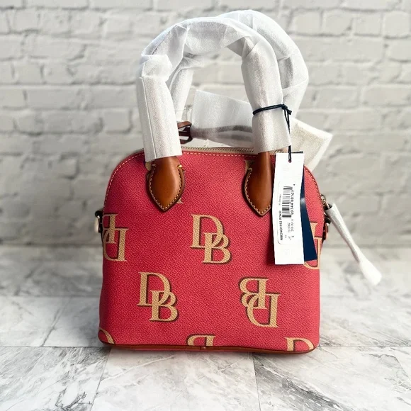 NEW Dooney & Bourke Monogram Small Domed Satchel