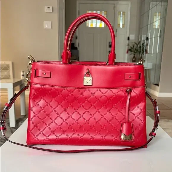 NWOT MICHAEL Michael Kors Red Satchel