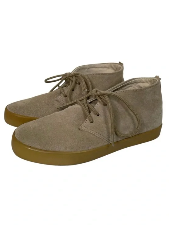 GAP Kids Suede Leather Chukka Boots Cream Caramel Lace Up Khaki Youth Boy Size 2