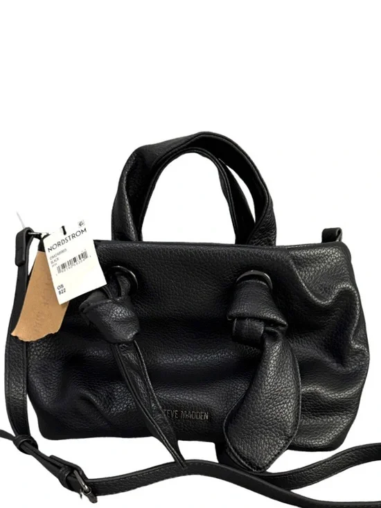 Steve Madden Satchel Bag Purse Crossbody Strap Included Black