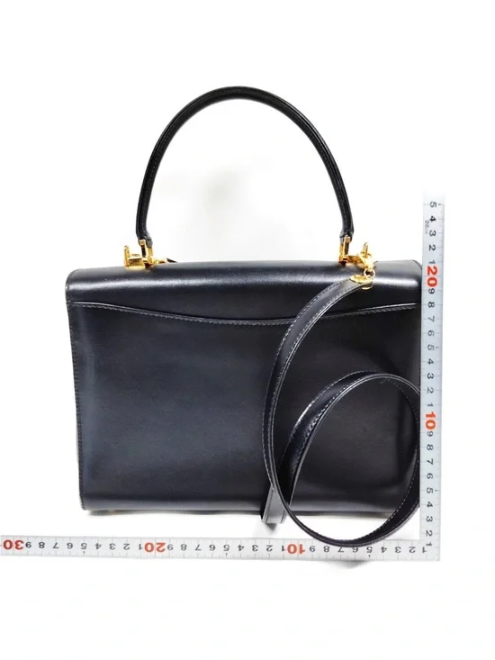Bally Hand Bag Black Leather