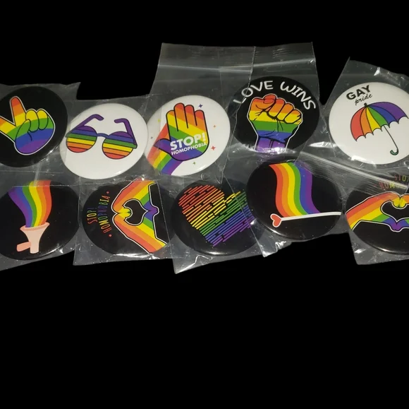 Lot of 10 Pride Pins