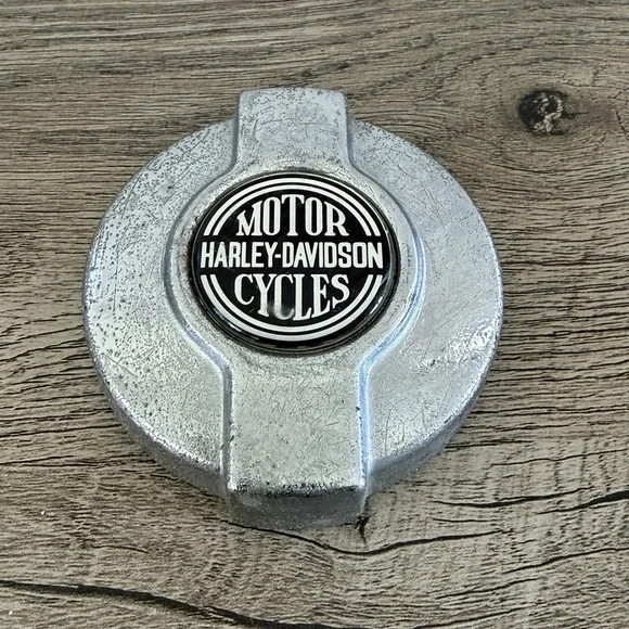Harley Davidson Tankdeckel Chrome Cover Fuel Cap Medallion Sportster Vintage