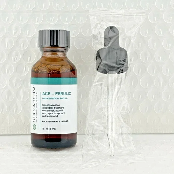 Solvaderm Ace-Ferulic Antioxidant Serum Vitamin A, C, E + Ferulic Acid 1 fl oz