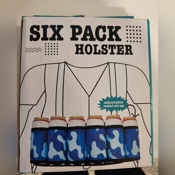 Blue Camouflage Six Pack Holster