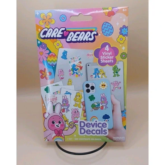 Care Bears Vinyl Decals Device Lot Of 5 Packs Birthday Party‎ Favors Gift Girls
