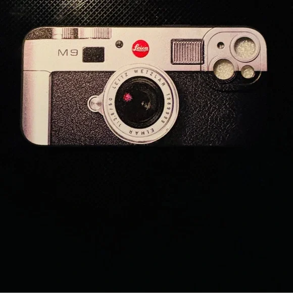 Leica M9 Black and Silver Camera Design phone cover iPhone 15