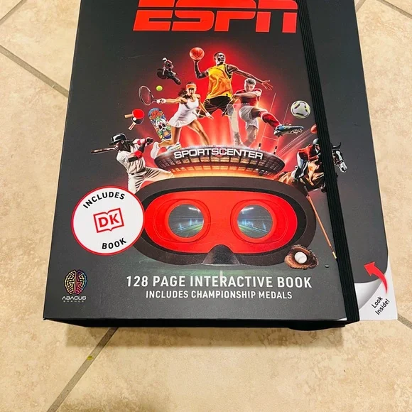 Red VR Headset with Interactive Book