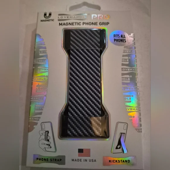 LoveHandle Phone Grip Carbon Fiber