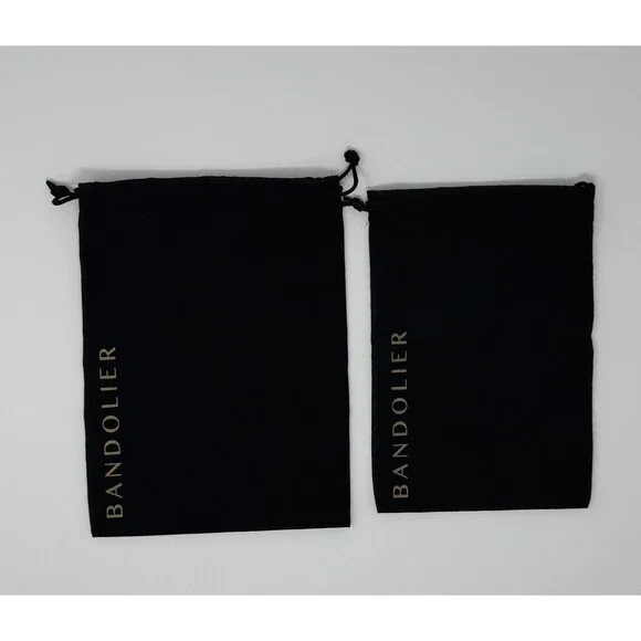 Set of 2 Bandolier Fabric Drawstring Dust Bag Protective Storage Bags For Phones