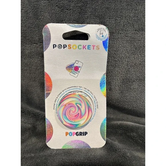 PopSockets PopGrip Jawbreaker Gloss Phone Grip & Stand – Swappable Top –‎ New