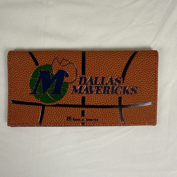 Vintage Dallas‎ Mavericks Basketball Checkbook Cover Spalding Merch