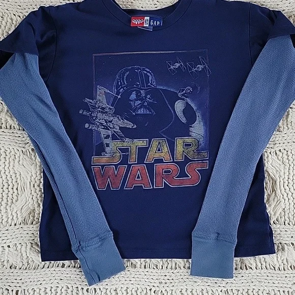 Gap Kids Junk Food Love Star Wars‎ Size 6/7 Long Sleeves Vintage