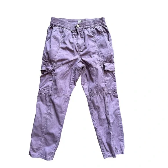 GAP Kids Amethyst Cargo Pants Elastic Waist Jogger Style Size 12