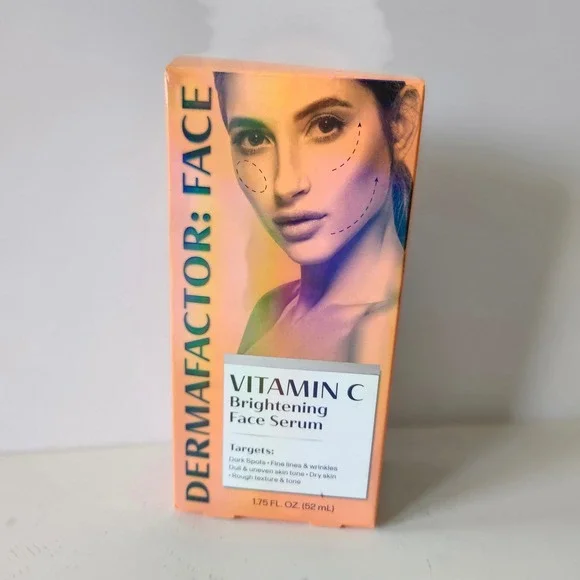 Vitamin C Brightening Face Serum - NEW 52ml - Dermafactor Lightweight Formula