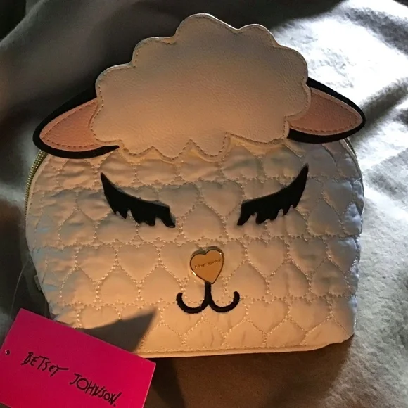 Host Pick Betsey Johnson - Lamb Novelty Art Deco Purse / Bag - To Cute