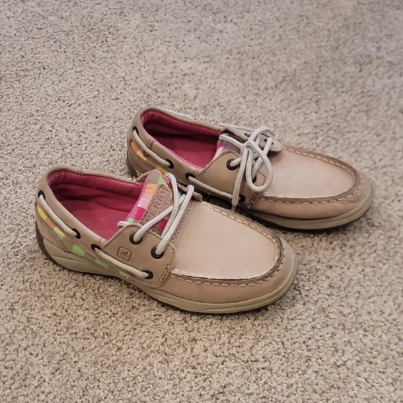 Sperry Kids Tan Boat Shoes