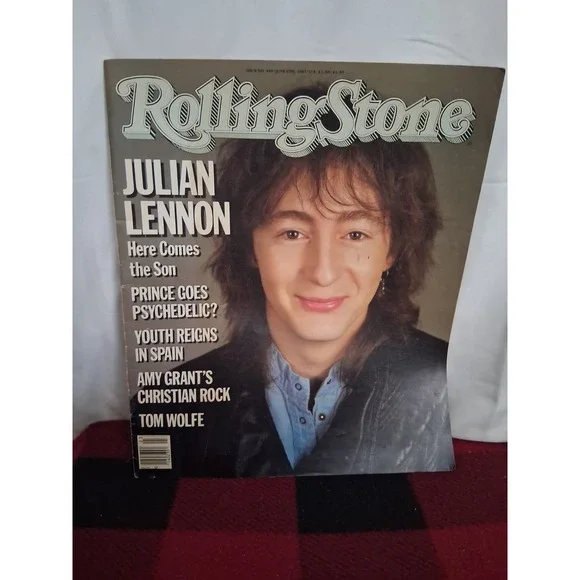 JULIAN LENNON ROLLING STONE NO.449 MAGAZINE JUNE 6 1985 JULIAN LENNON COVER