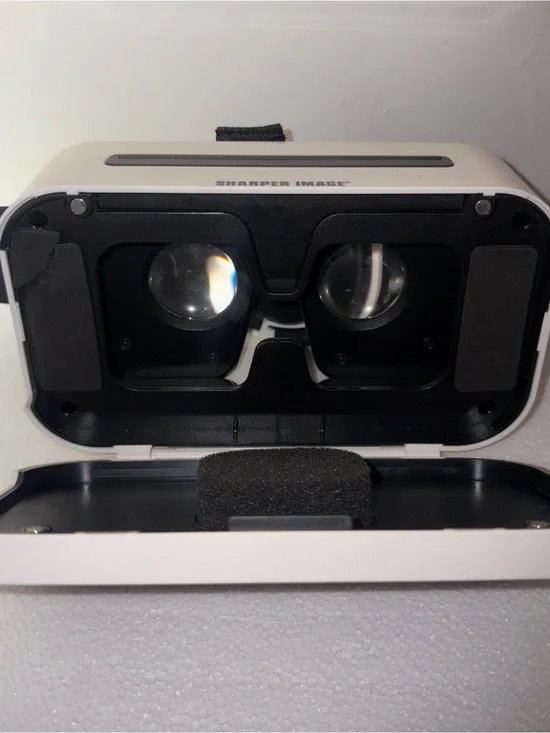 Sharper Image White and Black Mobile VR Headset