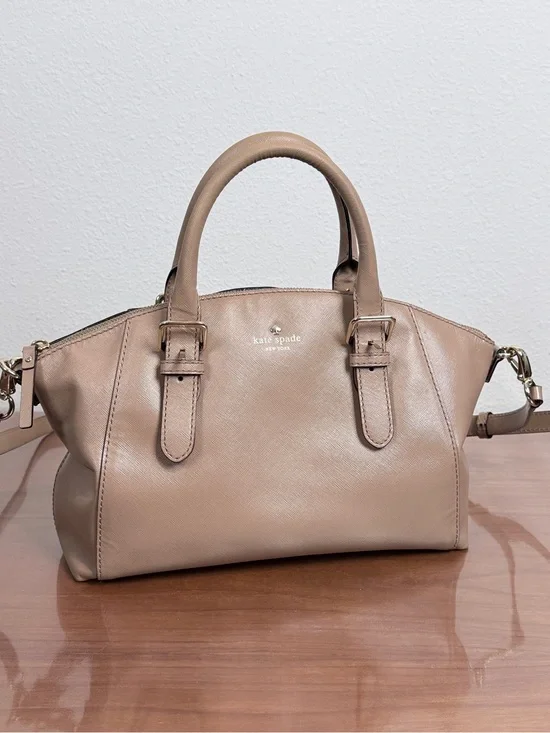 kate spade Charlotte Street Small Sloan Tan Leather Satchel