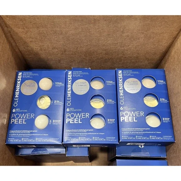 Lot 3 Boxes Ole Henriksen Transform‎ Power Peel Facial System (6pack) Face Skin