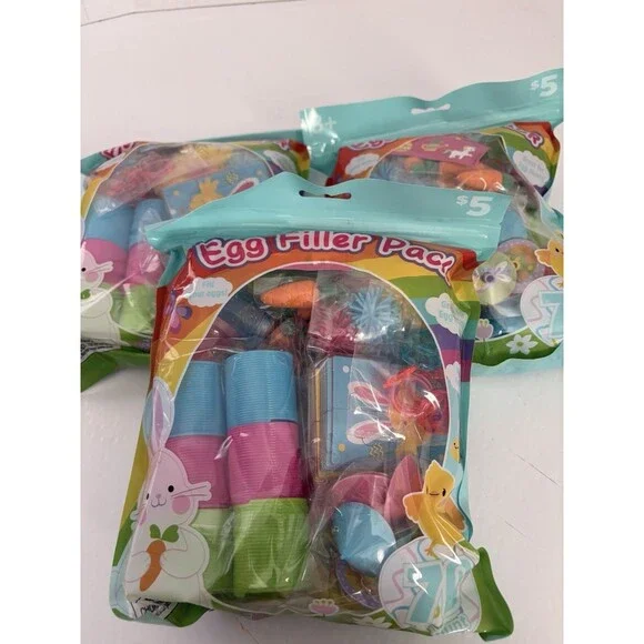 Lot Of 3 Bags 70 PCS Easter Egg Fillers Party Favors Kids Basket Stuffers New
