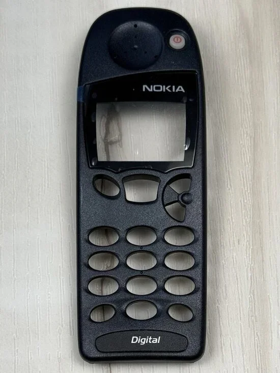 VTG 1998 NOKIA 5110 Navy Candybar Mobile Cell Phone FACE PLATE Housing Cover EUC