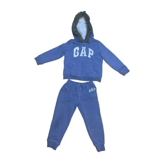 Gap Full Zip Sherpa Hooded Sweatsuit