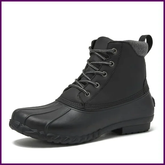 Men's Waterproof Insulated Duck Boots Winter Snow Rain Size 7-15