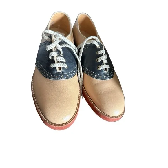 Vintage Little Capezios Saddle shoes size 7 N Youth‎ brown blue