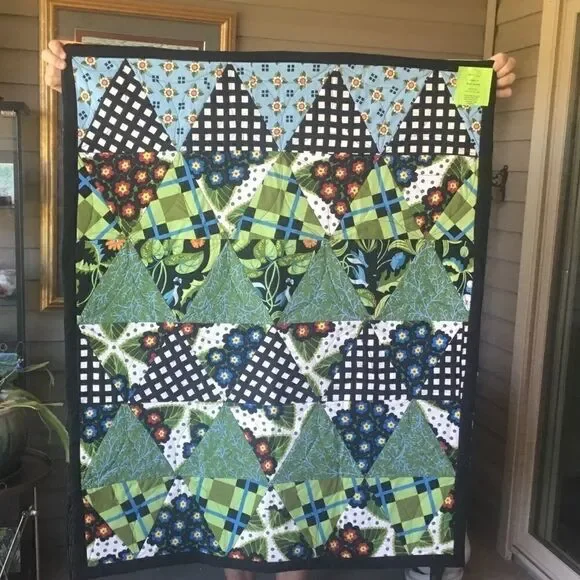Handmade Lap Quilt Triangles