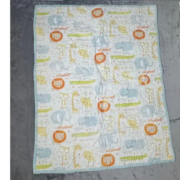Handmade baby crib quilt 26