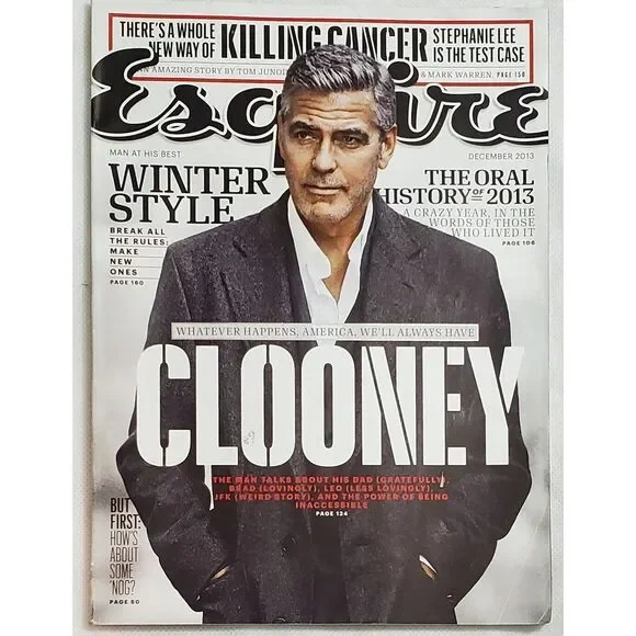 Esquire Magazine December 2013 George‎ Clooney Pharrell
